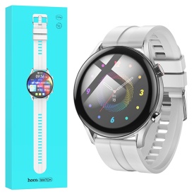 Ceas SmartWatch, Sport, Hoco (Y7 PRO) - BT 5.0, Multifunction + telefon, 240mAh, Multilanguage, SILVER - Img 4