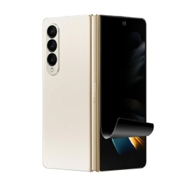 Folie de protectie ecran Samsung Galaxy Z Fold 4, Privacy Hydrogel din silicon, TPU, Perfect fit, acopera tot ecranul