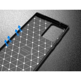 husa carbon samsung note 20 ultra silicon negru planetphone 