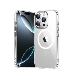 Husa de protectie iPhone 16 Pro Max, tip MagSafe, transparenta, ultra slim