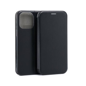 husa flip tip carte din piele ecologica iphone 14 pro max negru planetphone