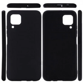 Husa Huawei P40 Lite, ultra slim, silicon Negru, cu interior de catifea, protectie camera - Img 4