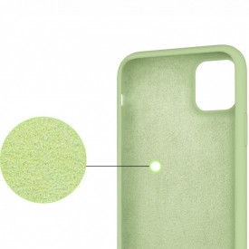 Husa iPhone 11 Pro Max, ultra slim, silicon Verde, cu interior de catifea - Img 5