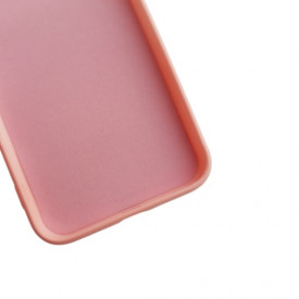 Husa iPhone 11 Pro, ultra slim silicon si microfibra, Roz - Img 3