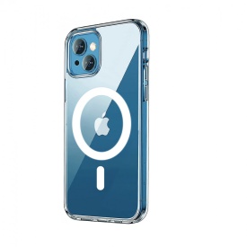 Husa iPhone 15 Transparenta MagSafe Silicon Ultra Slim Protectie Camera