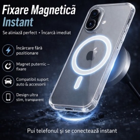 husa iphone 16 magsafe transparenta planetphone