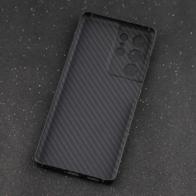 Husa protectie din Kevlar pentru Samsung Galaxy S21 ultra, din Fibra de Carbon, isag