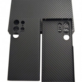 Husa protectie din Kevlar pentru Samsung Galaxy S23 ultra, din Fibra de Carbon, isag
