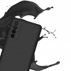 husa negru huawei p smart 2021 silicon so catifea planetphone
