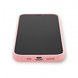 Husa protectie iPhone 12/12 Pro, ultra slim, silicon Roz, interior din microfibra - Img 3