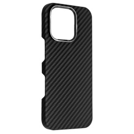 husa iphone 16 pro max din kevlar ultra slim, carbon