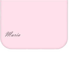 Husa protectie pentru iPhone 11, slim, silicon Roz cu interior din microfibra, protectie camera si Personalizare Unica cu Numele Maria - Img 2