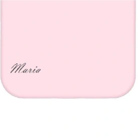Husa protectie pentru iPhone 11, slim, silicon Roz cu interior din microfibra, protectie camera si Personalizare Unica cu Numele Maria - Img 2