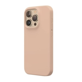 Husa protectie pentru iPhone 16 Pro Max, slim, silicon Roz cu interior din microfibra, protectie camera, protectie ecran, ISAG