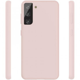 Husa protectie Samsung Galaxy S21 Plus, ultra slim, silicon Roz Pal, cu interior de catifea, protectie camera - Img 3