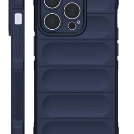 Husa protectie Wave style, compatibila cu iPhone 16 Pro, antisoc, silicon Bleumarin, interior din microfibra, anti-alunecare, protectie camera, protectie ecran - Img 8