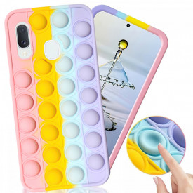 husa antistres multicolor pop up roz SAMSUNG A20e, planetphone 
