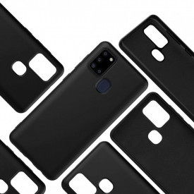 Husa Samsung Galaxy A21s, ultra slim, silicon Negru, cu interior de catifea, protectie camera - Img 6