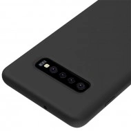 Husa Samsung Galaxy S10 Plus silicon + microfibra Negru