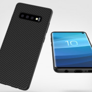 Husa silicon samsung s10 plus carbon negru