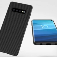 Husa silicon samsung s10 plus carbon negru