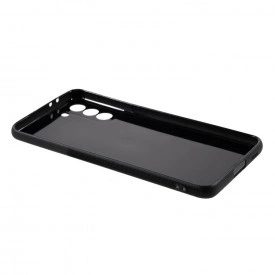 Husa samsung galaxy s21 FE negru cabon silicon planetphone