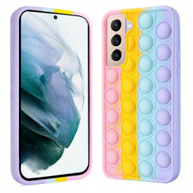 husa antistres multicolor pop up roz SAMSUNG S21 planetphone 