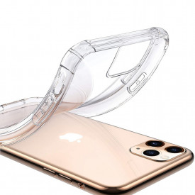 Husa slim transparenta compatibila cu Apple iPhone 11 Pro, antisoc, colturi intarite, silicon antialunecare - Img 4