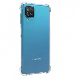Husa slim transparenta compatibila cu Samsung Galaxy A12, antisoc, colturi intarite, silicon antialunecare