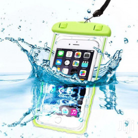 Husa Subacvatica, Waterproof, Snowproof, Impermeabila, pentru telefon sau documente, Universala, Verde - Img 5