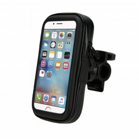Suport telefon bicicletă & motocicletă rotativ 360° – universal, compatibil iPhone, Samsung, Xiaomi, Oppo, Negru