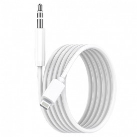 Cablu Auxiliar iPhone Lightning → Jack 3.5 mm 1 m Negru – Conexiune Audio Stabilă