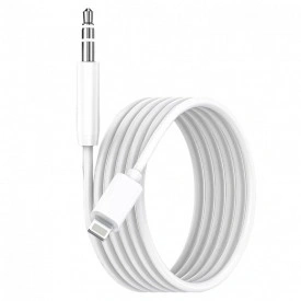 Cablu Auxiliar iPhone Lightning → Jack 3.5 mm 1 m Negru – Conexiune Audio Stabilă