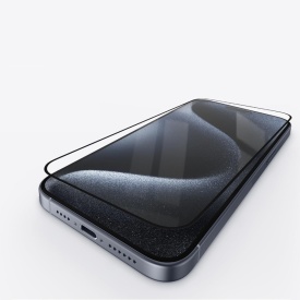 folie sticla full glue iphone 15 plus rezistenta la socuri