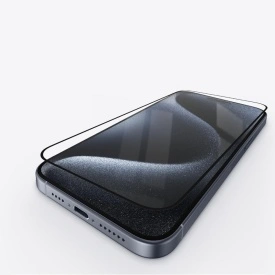 folie sticla full glue iphone 15 plus rezistenta la socuri