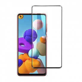 Folie protectie din sticla Samsung Galaxy A21S, full cover, full glue, 9H