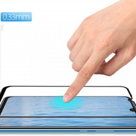 Folie sticla Huawei P Smart 2019, cu lipici pe tot ecranul, full cover, full glue, case friendly - Img 5