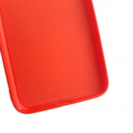 Husa iPhone 11 Pro Max, ultra slim silicon si microfibra Rosu - Img 3