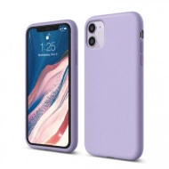 Husa iPhone 11 Pro, ultra slim silicon si microfibra Mov