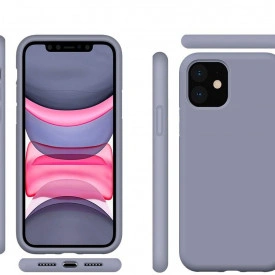Husa protectie iPhone 11, ultra slim, silicon Gri, interior din microfibra, protectie camera, protectie ecran - Img 2