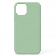Husa silicon si catifea iphone 11, husa verde