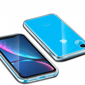 husa fata spate iphone XR, transparenta
