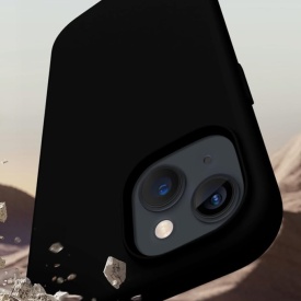 husa iphone 15 plus negru si catifea planetphone