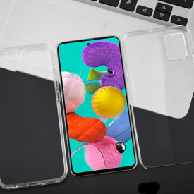 husa fata spate Samsung A51, transparenta
