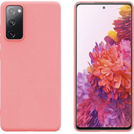 Husa protectie Samsung Galaxy S20 FE, ultra slim, silicon Roz, cu interior de catifea, protectie camera - Img 2