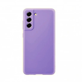 Husa protectie Samsung Galaxy S21 FE, ultra slim, silicon Mov, cu interior de catifea si protectie camera