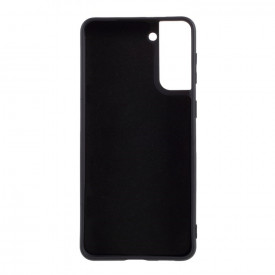 Husa protectie Samsung Galaxy S21 Plus, ultra slim, silicon Negru, cu interior de catifea, protectie camera - Img 4