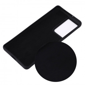 Husa protectie Samsung Galaxy S21 Ultra, ultra slim, silicon Negru, cu interior de catifea, protectie camera - Img 4