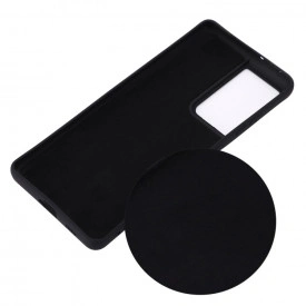 Husa protectie Samsung Galaxy S21 Ultra, ultra slim, silicon Negru, cu interior de catifea, protectie camera - Img 4