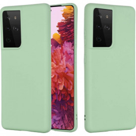 husa samsung s20 ultra verde silicon catifea 